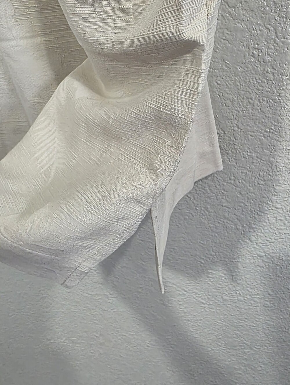 Men’s Short-Sleeve Button-Up Shirt - Cream - Picture 6 of 11